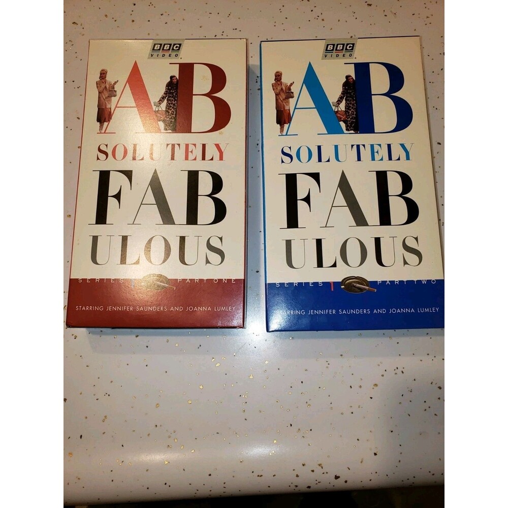 Absolutely Fabulous - Ser. 1, Pt. 1 & 2 (VHS CBS FOX BBC) 2 TAPES